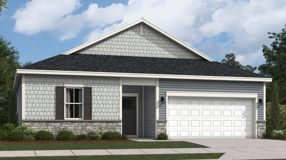 Elevation 2A - Exeter Exterior Rendering Cottage