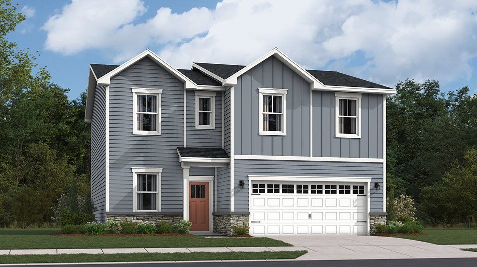 Elevation E6 - Charleston Exterior Rendering Cottage