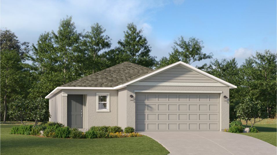Elevation B - A ranch-inspired exterior