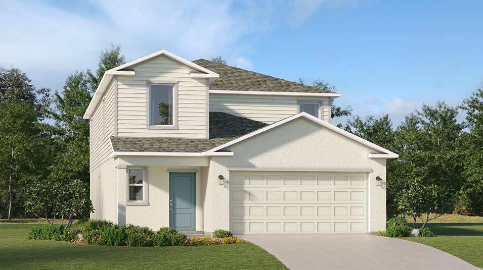 Elevation A - A traditional-inspired exterior