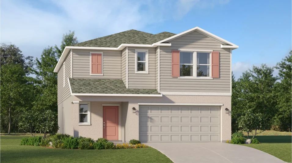 Elevation B - A traditional-inspired exterior