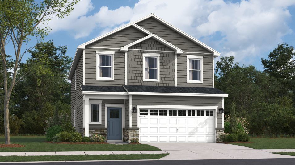 Elevation F6 - Davidson Exterior Rendering Craftsman