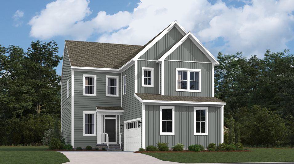 Elevation FMS - Meridian Exterior Rendering Farmhouse Siding