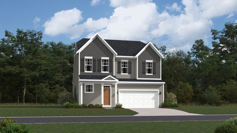Elevation CTS - Laurel Exterior Rendering Cottage Siding