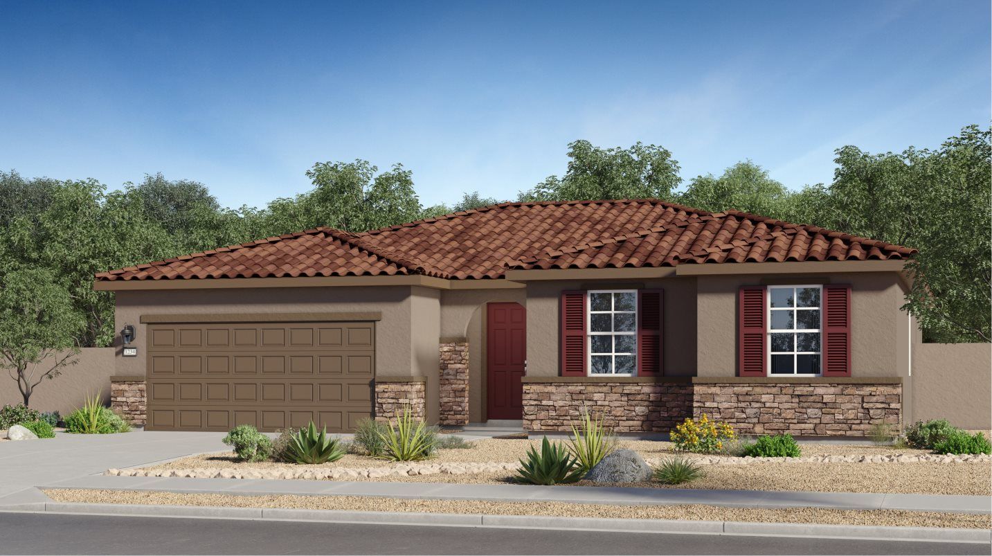 Elevation B - Desert Mediterranean - B Residence 1