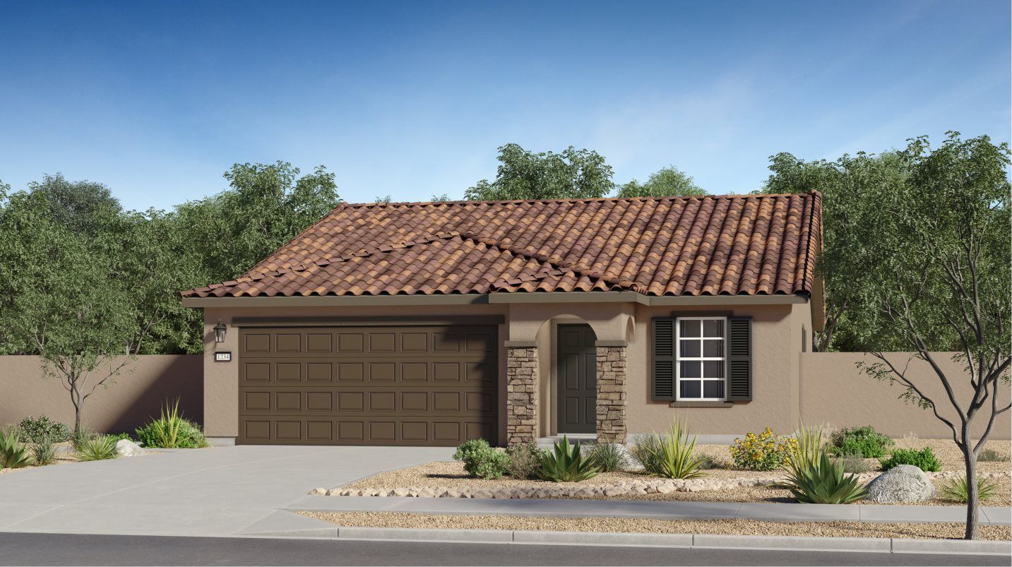 Elevation B - Desert Mediterranean home image