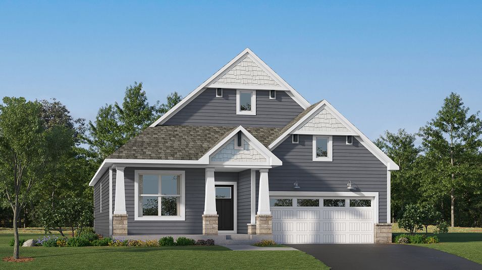 Elevation F2 - E V4 F Lifestyle Villa Watermark Salem Craftsman F