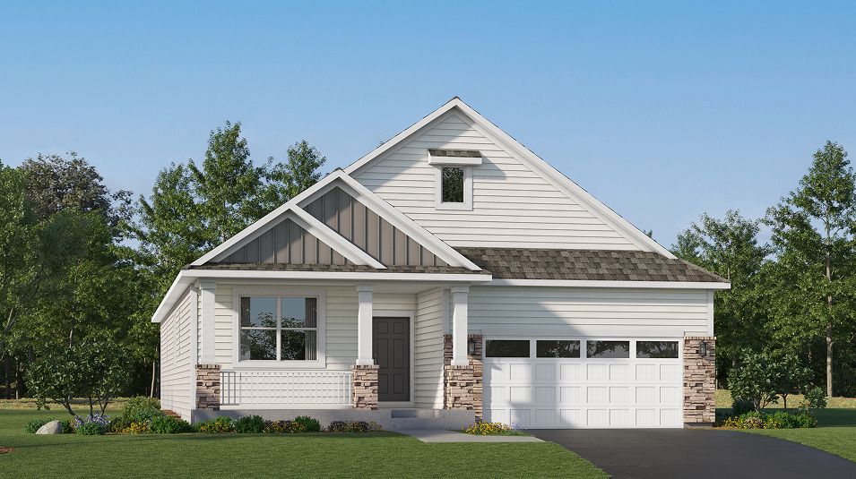 Elevation A2W - E J04 Lifestyle Villas Watermark Buckingham Farmho