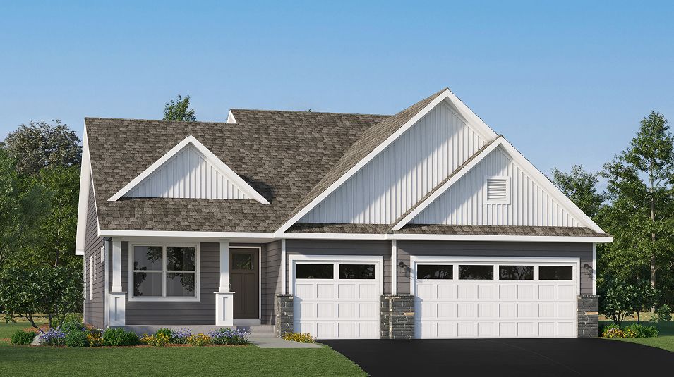 Elevation D3 - E D07 Courtland II Farmhouse I D3 062525