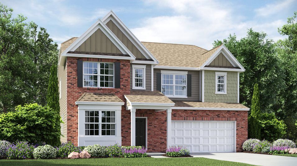 Elevation B - Grisham 2 Car Garage Exterior B