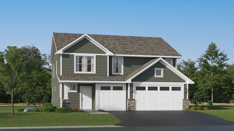 Elevation A3P - K11 S Venture Arbor Bluff Marquette Farmhouse A3 P