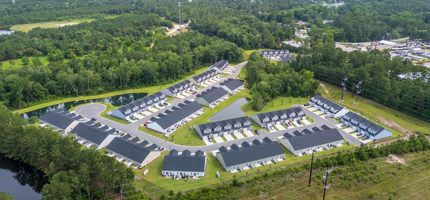 Hoffman Park Townhomes Aerial 072525