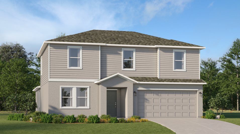 Elevation A - A traditional-inspired exterior