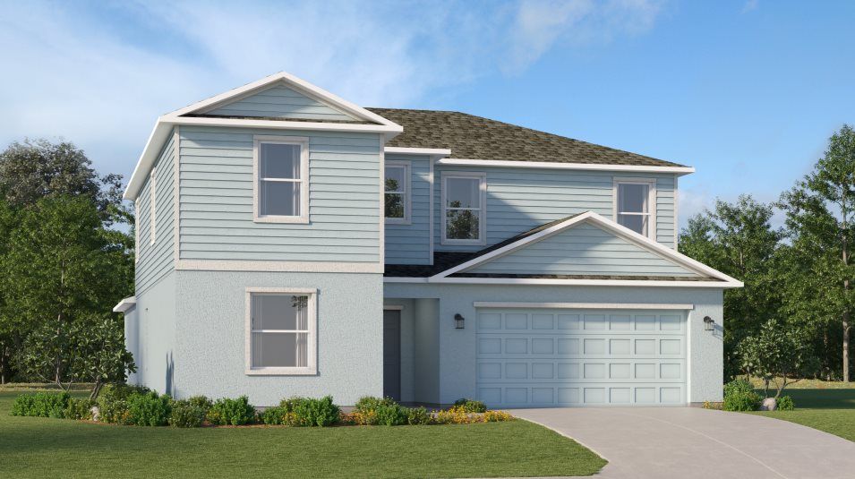 Elevation B - A traditional-inspired exterior