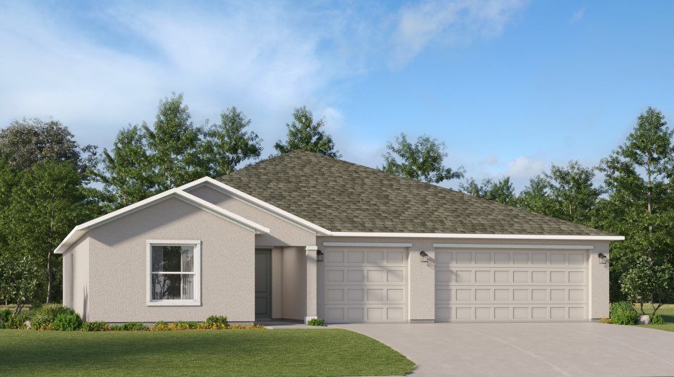 Elevation A - A ranch-inspired exterior