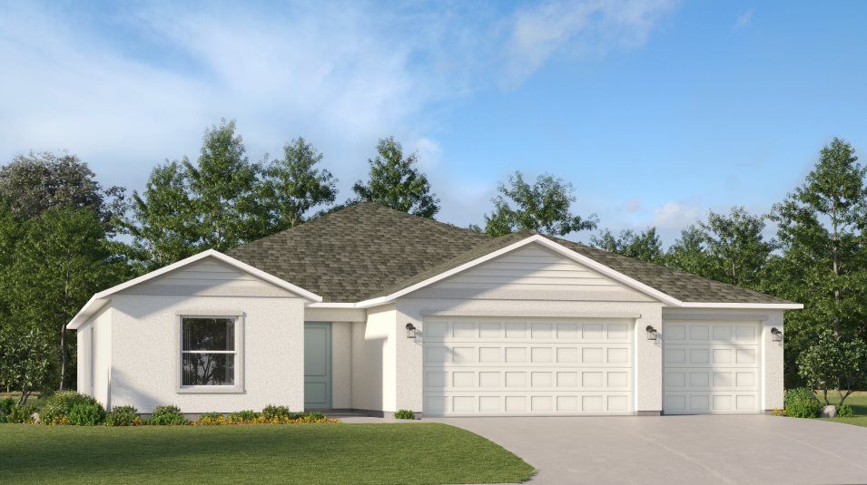 Elevation B - A ranch-inspired exterior