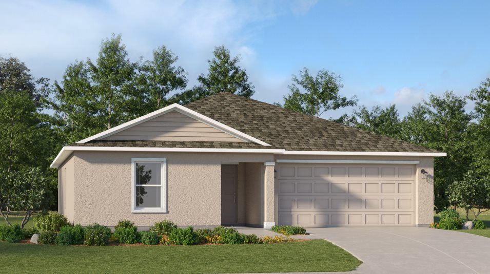 Elevation B - A ranch-inspired exterior