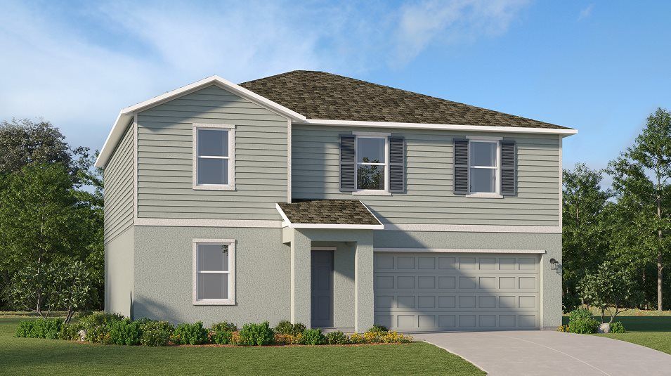 Elevation A - A traditional-inspired exterior