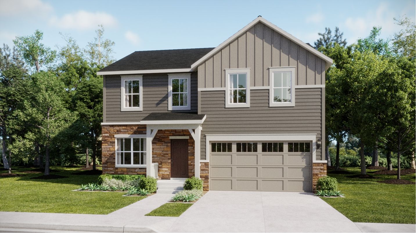 Elevation FH - 4002 Camden Ledge Rock Oliver Farmhouse FH