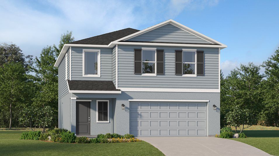 Elevation A - A traditional-inspired exterior