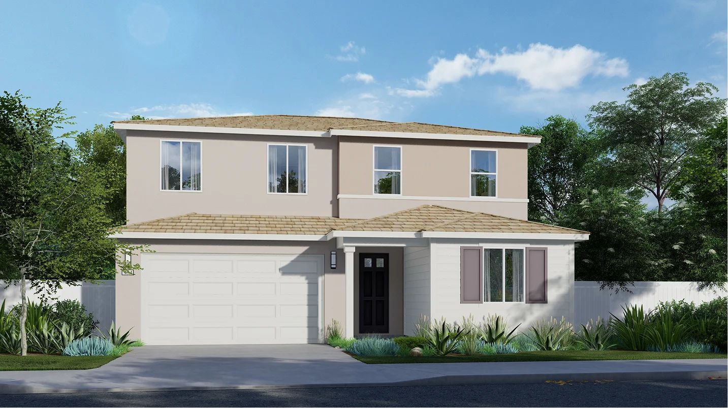 Elevation A - The Links Sierra View Res2595 Modern Seaside A