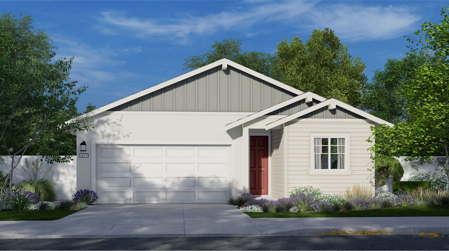 Elevation C - Exterior C – Farmhouse home