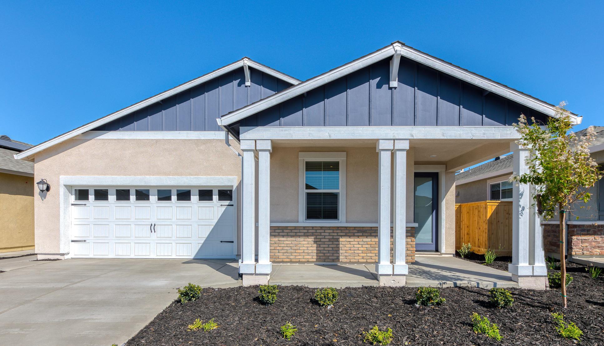 Summit at Liberty, a 55+ community:Each home includes a large covered front porch and back patio!