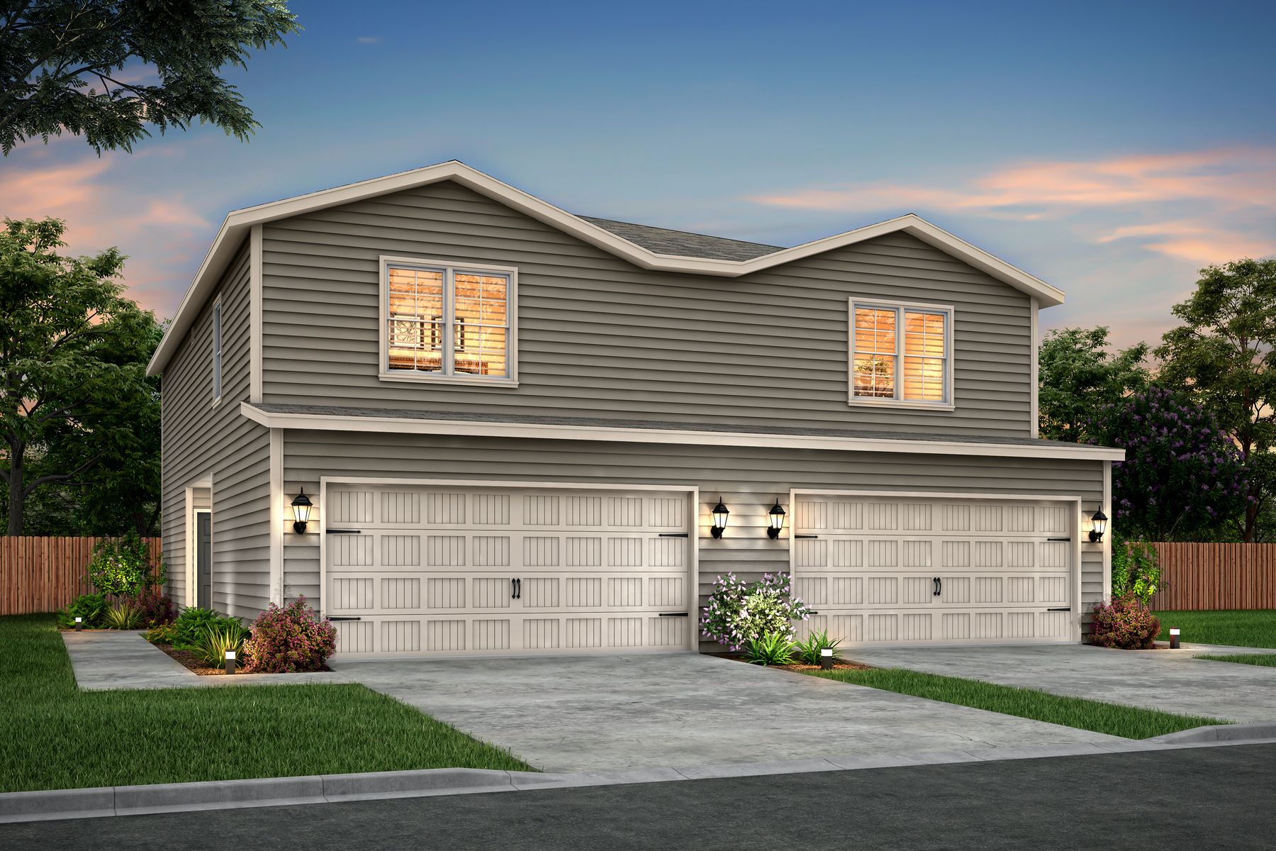LGI Homes at South Park Meadows:The Douglas plan is a brand-new townhome designed exclusively for South Park Meadows!