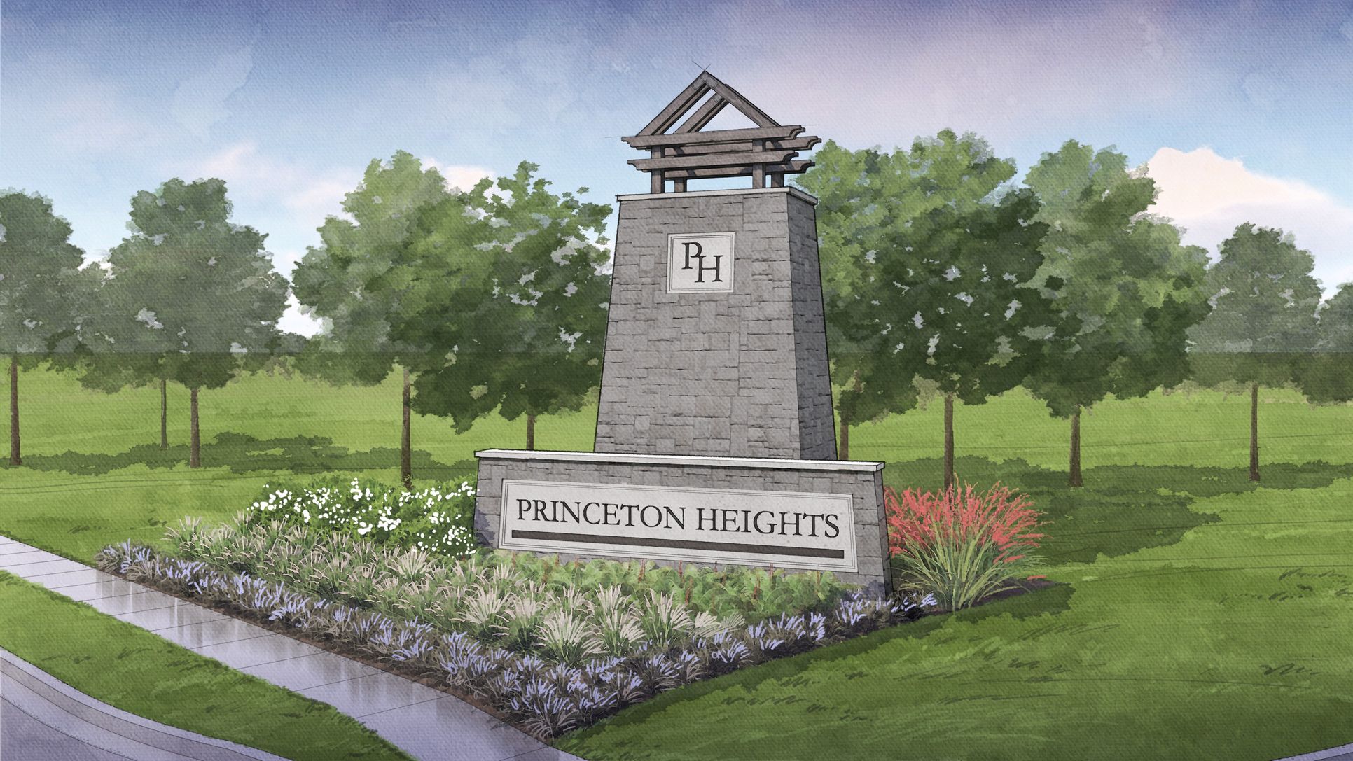LGI Homes at Princeton Heights:Princeton Heights Community Monument