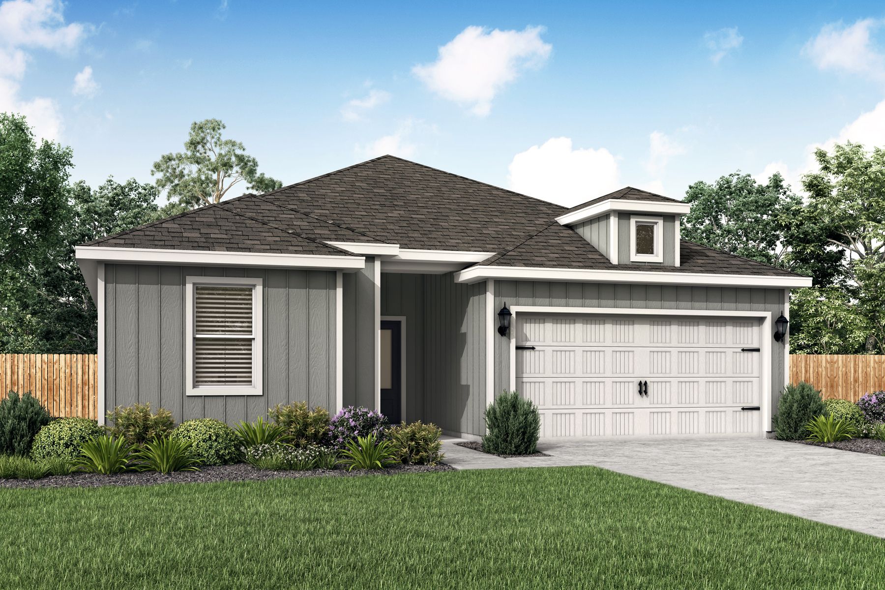 The Reed by LGI Homes:Stunning new home with beautiful landscaping.