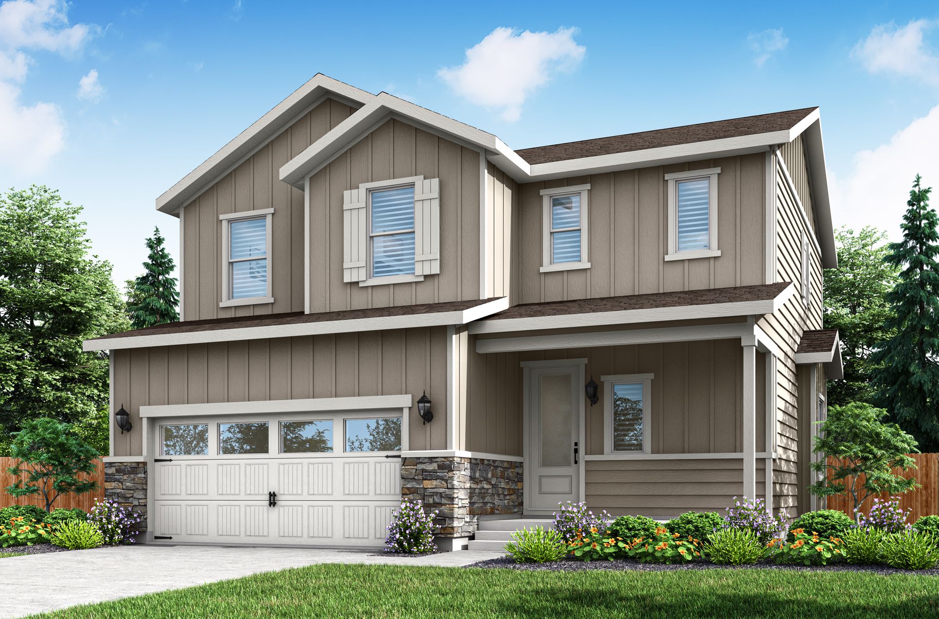The Oak by LGI Homes :Beautiful, new two-story floor plan,