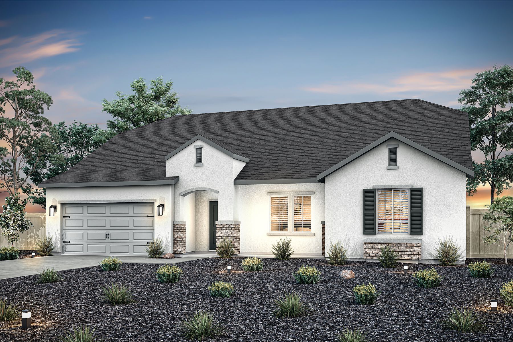 The Pacifica by LGI Homes:The Pacifica is a beautiful five bedroom home with stucco exterior.