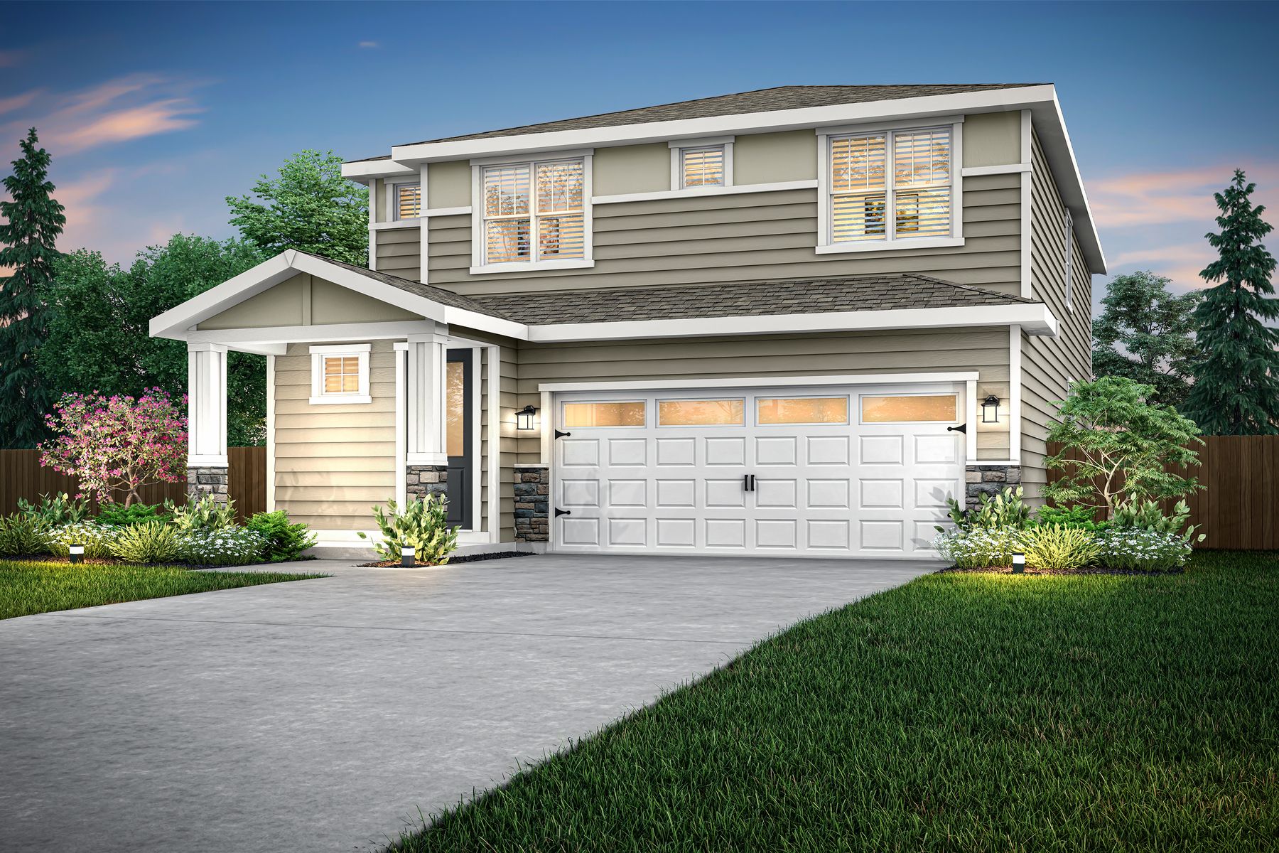 Rendering of the Oak B at Eldorado.