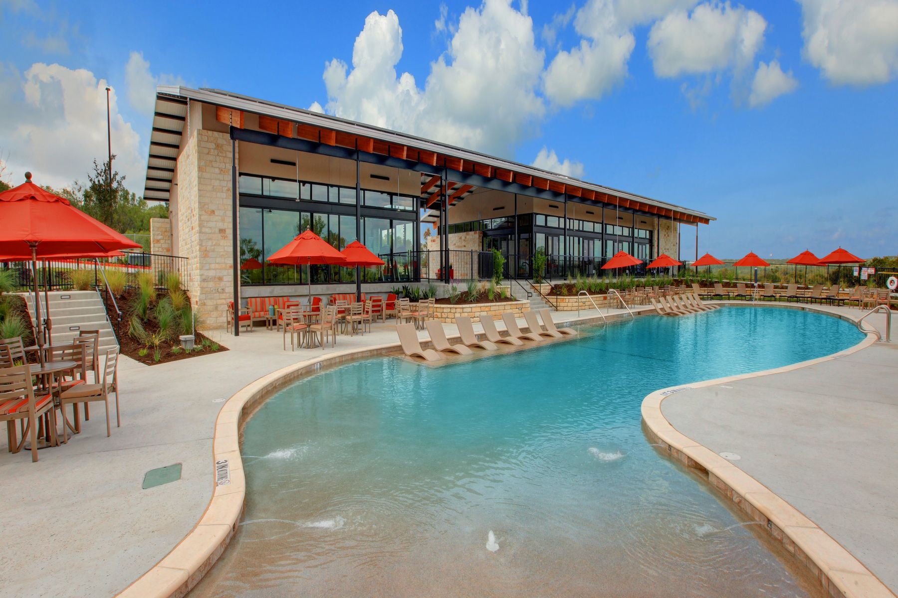 Terrata Homes at Whisper Valley:The resort-style swimming pool at Whisper Valley.