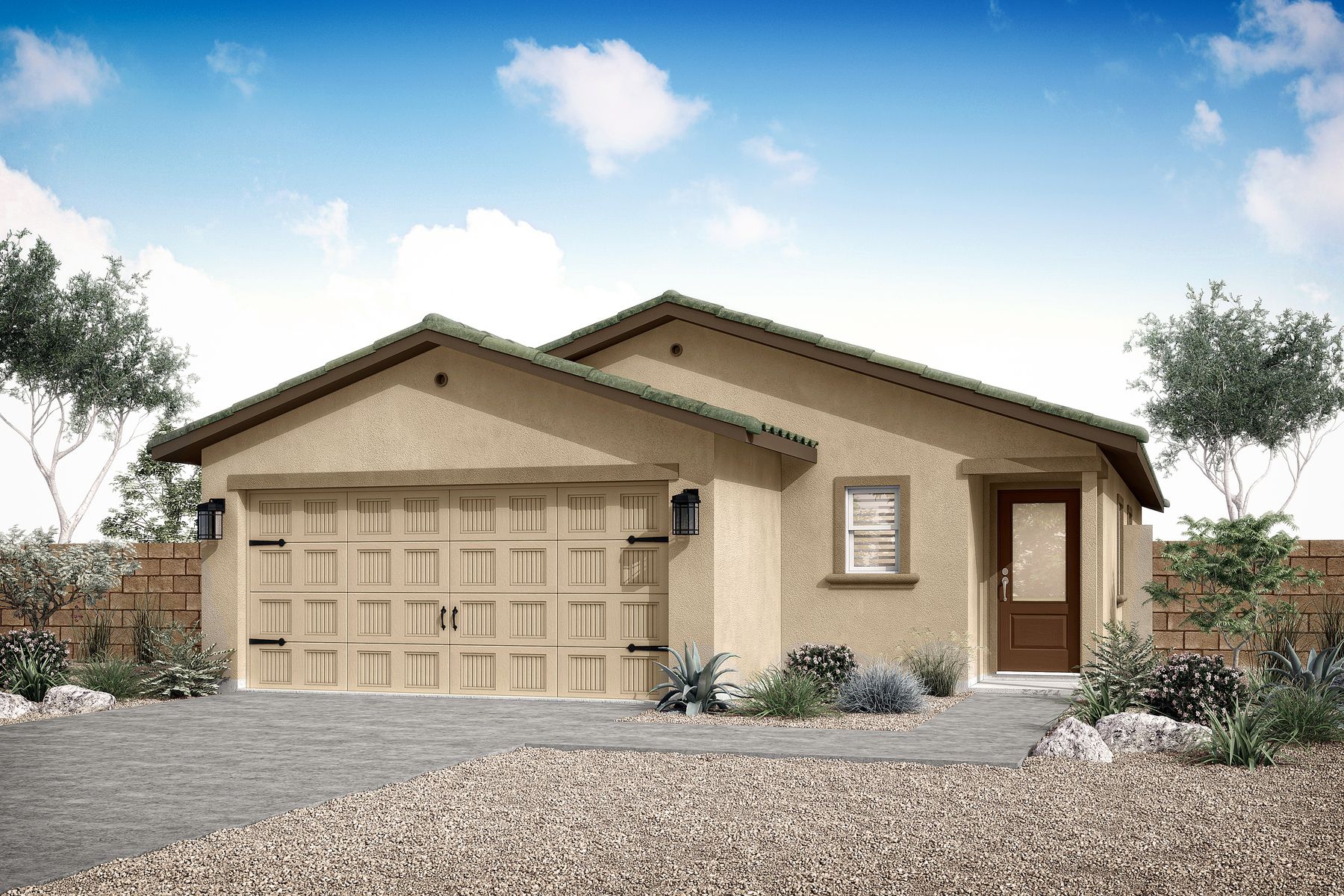 Exterior:The Aspen is a beautiful single story home with 3 bedrooms and 2 bathrooms.