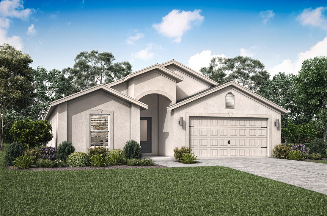 The Estero by LGI Homes:The Estero is a beautiful home with front yard landscaping