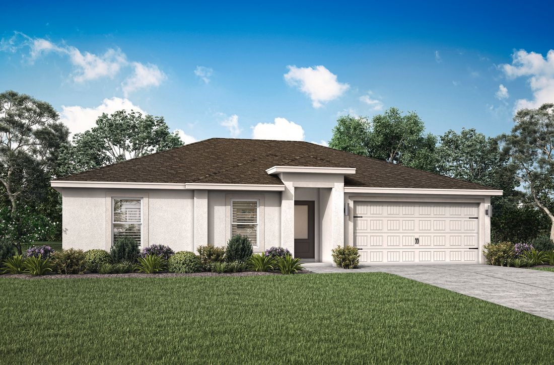 The Vero by LGI Homes:The Vero is a beautiful single story home with front yard landscaping