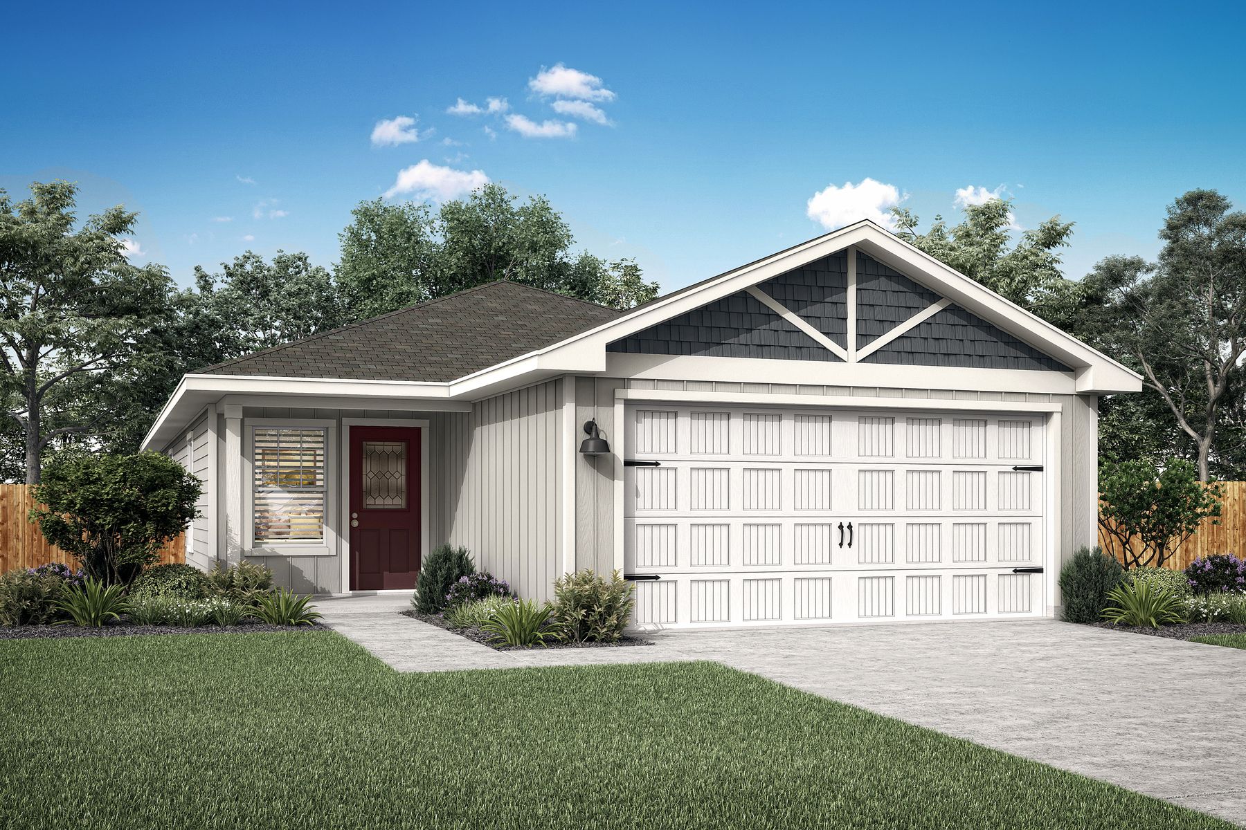 Rendering of the Hawthorne at Sunset Oaks.:LGI Homes at Sunset Oaks