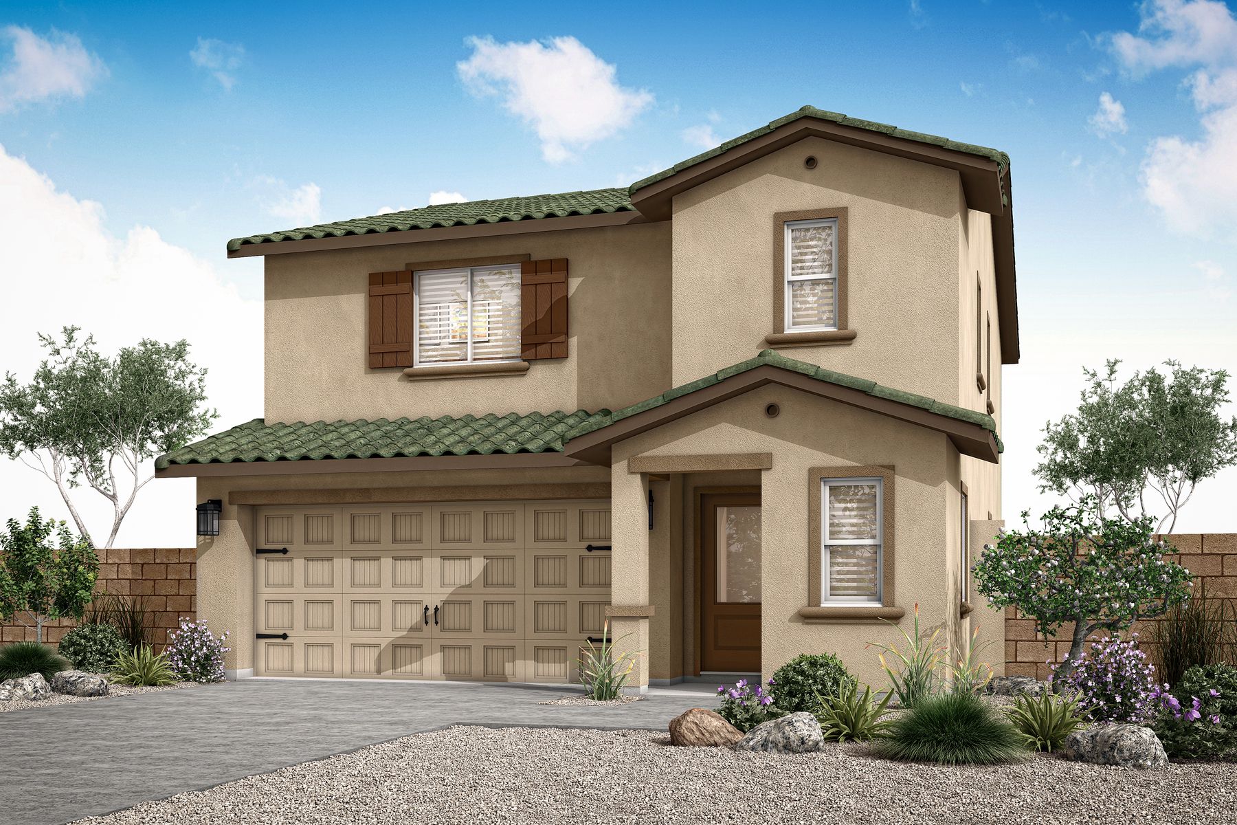 Exterior:The Mesquite is a beautiful 4 bedroom, 2.5 bathroom home.
