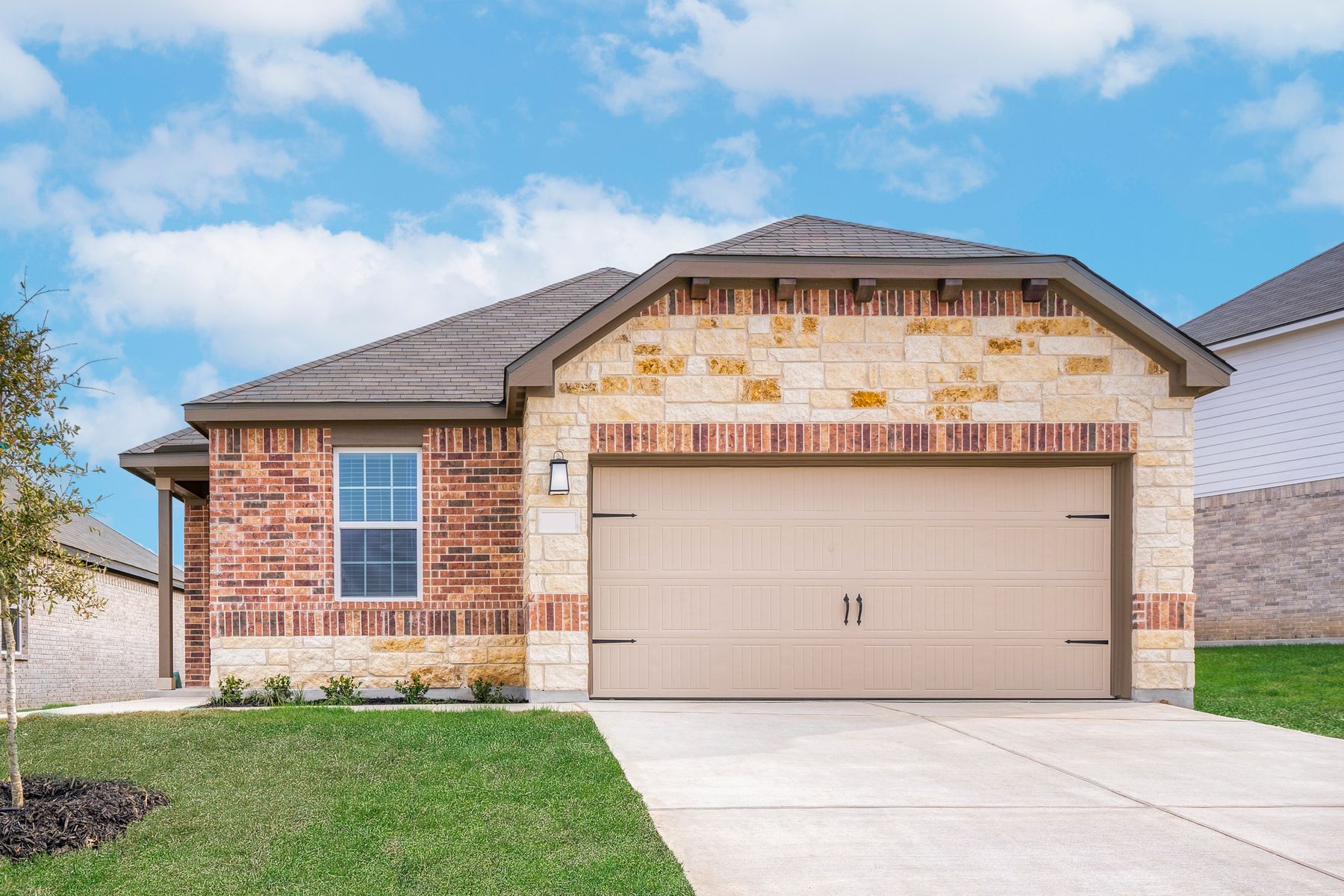 Exterior of the Jasper with stunning exterior finishes.:LGI Homes at Hightop Ridge