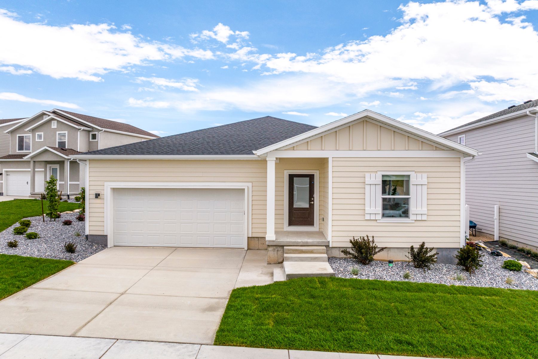 Gorgeous exterior view of the Monroe at Oquirrh Mountain Ranch
