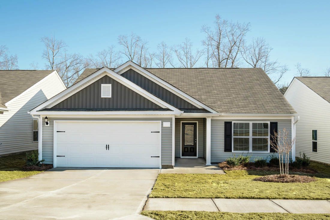 Exterior:Homes include 3/4 lite door and front yard landscaping