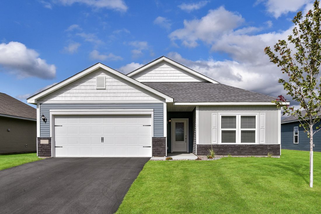 The Noble by LGI Homes:The Noble is a beautiful single story home with siding.