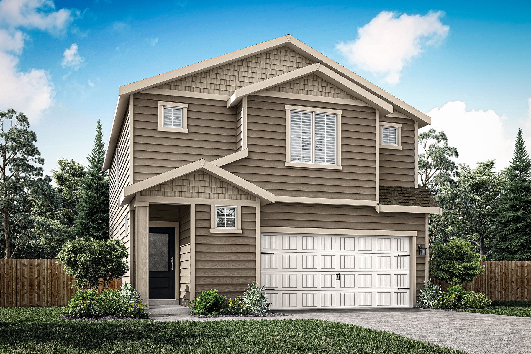 The Hawthorn by LGI Homes:The Hawthorn is a beautiful two story home with siding.