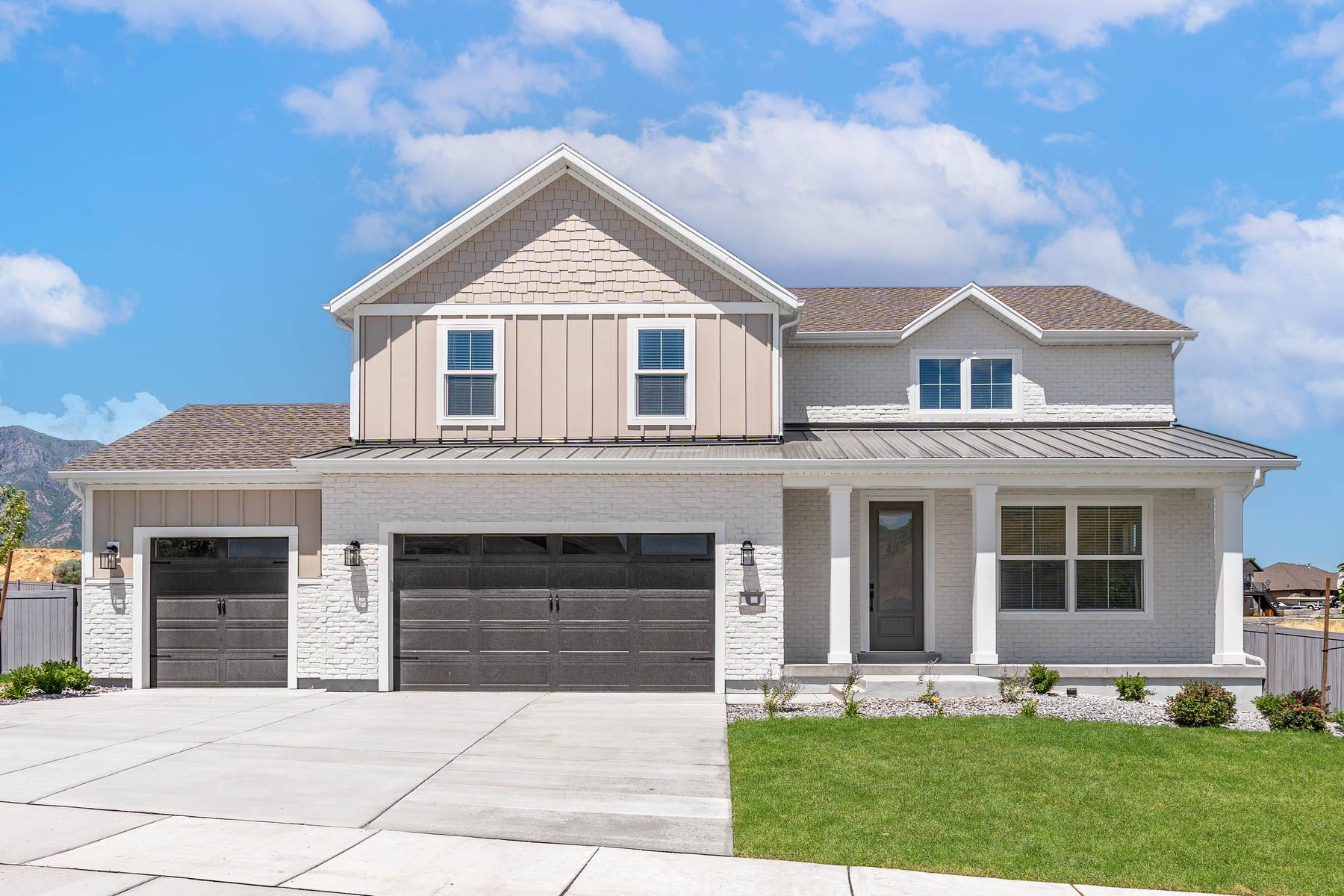 The Matlin by Terrata Homes:The Matlin is a beautiful two-story, four bedroom home with siding and brick.