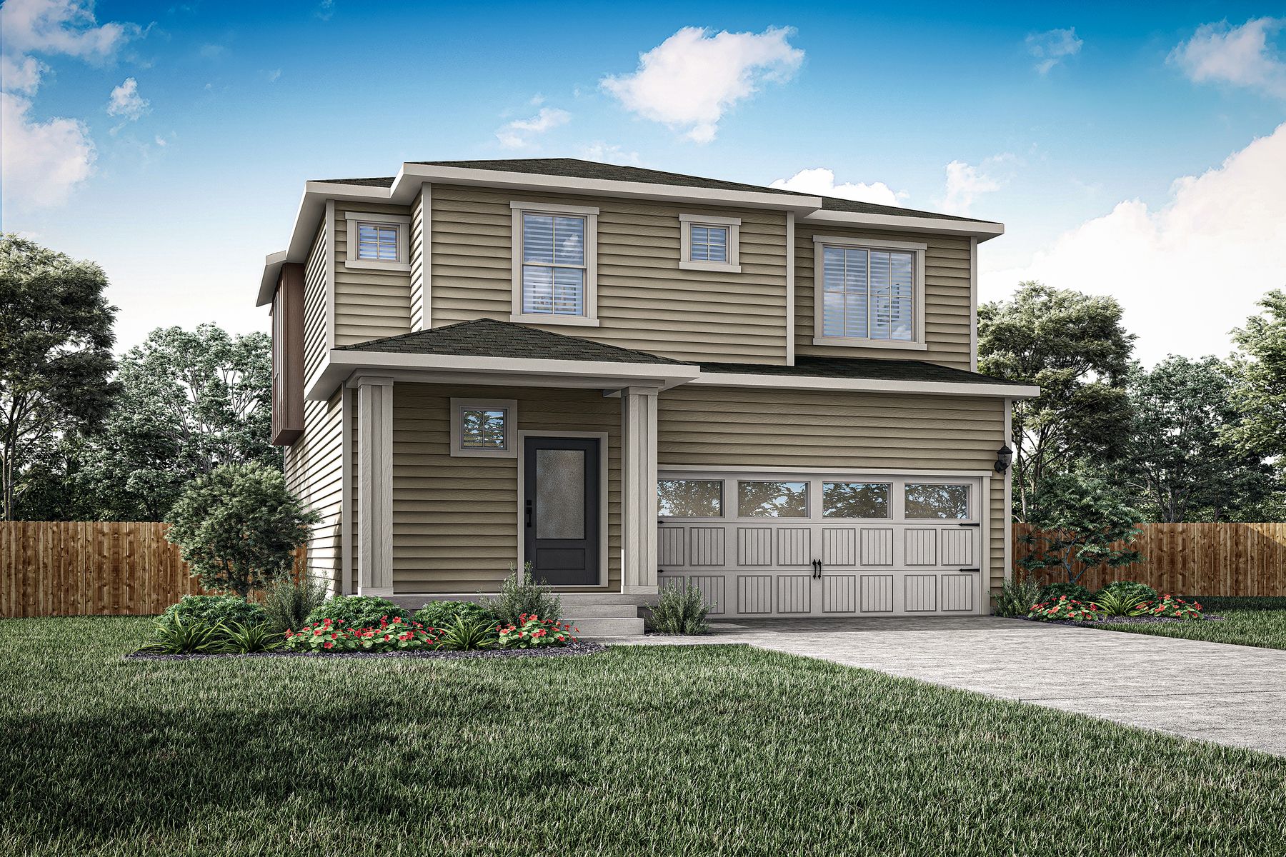 The Horizon by LGI Homes:This home comes with the kitchen appliances included.