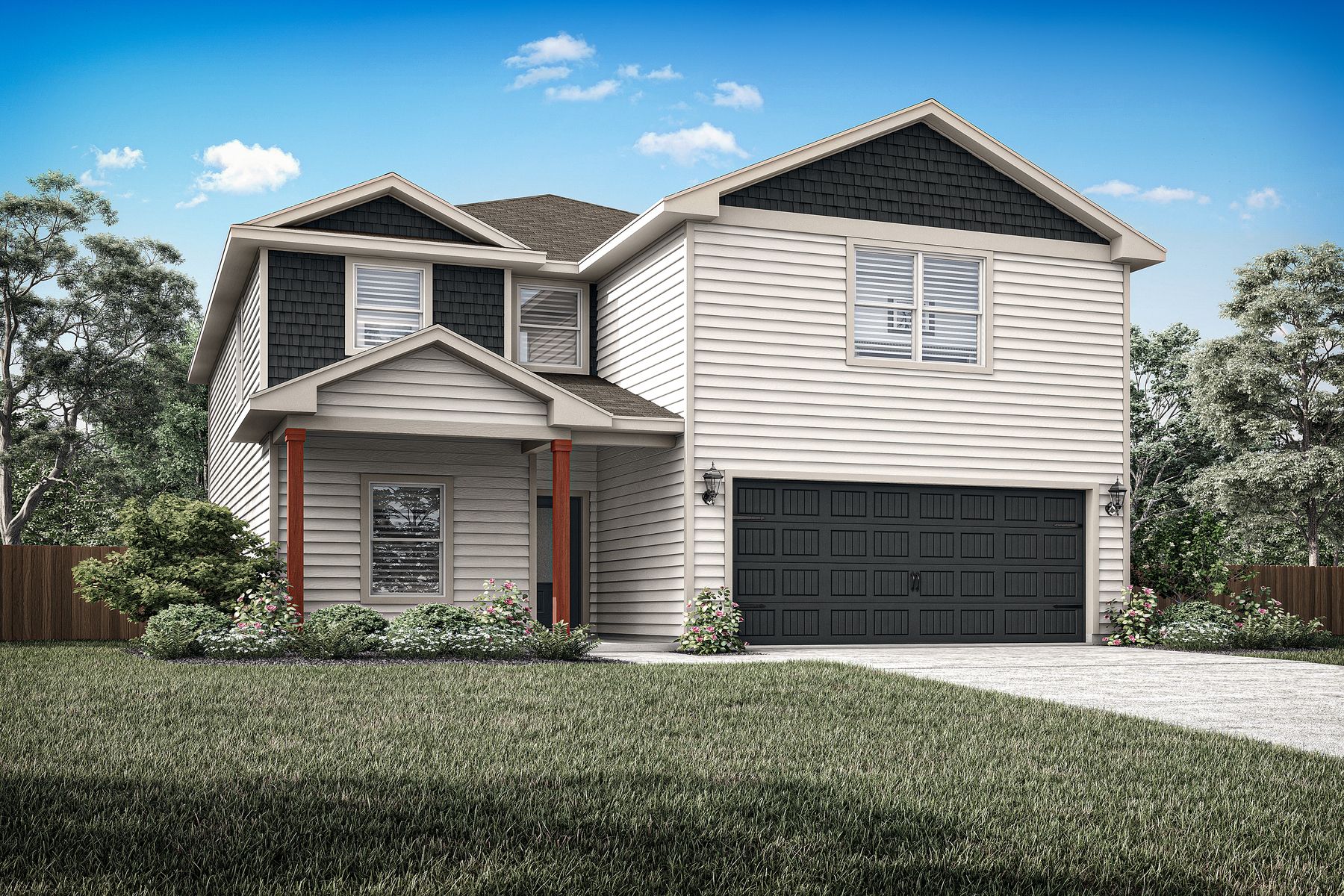 The Driftwood by LGI Homes:The Driftwood is a beautiful two-story home.