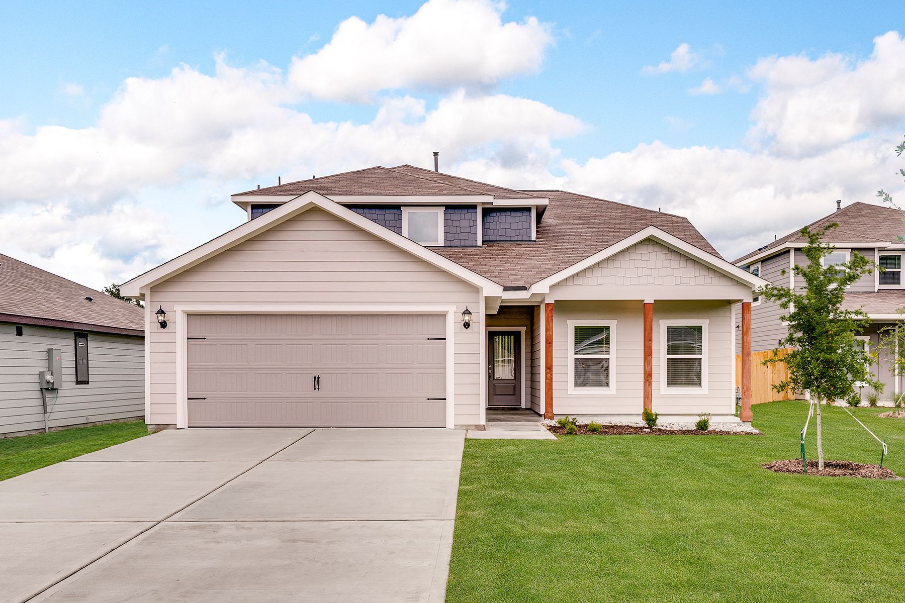 The Cypress by LGI Homes:The Cypress is a beautiful two-story, siding home.