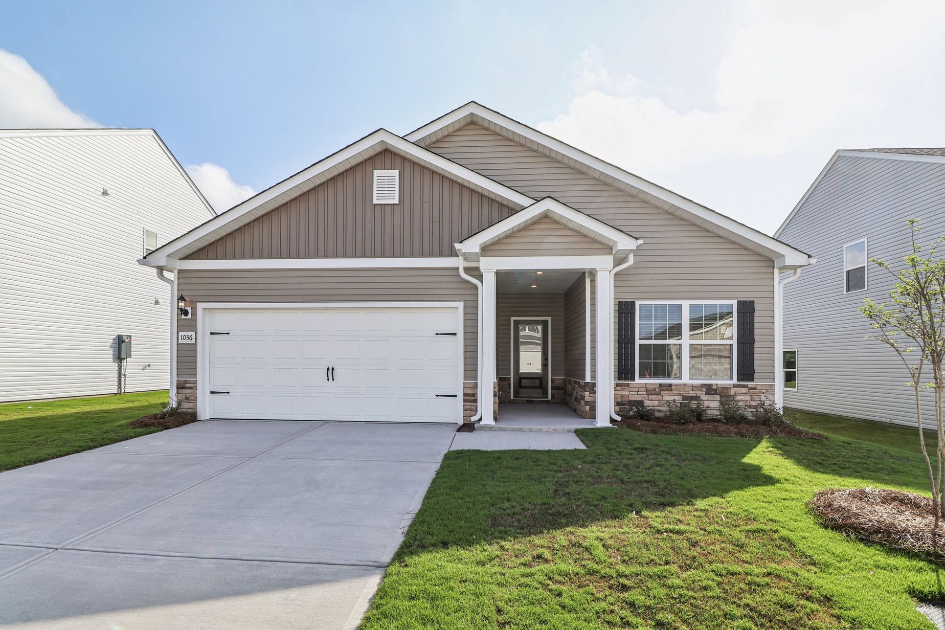 The Blanco has a 2-car garage:The Blanco has a 2-car garage