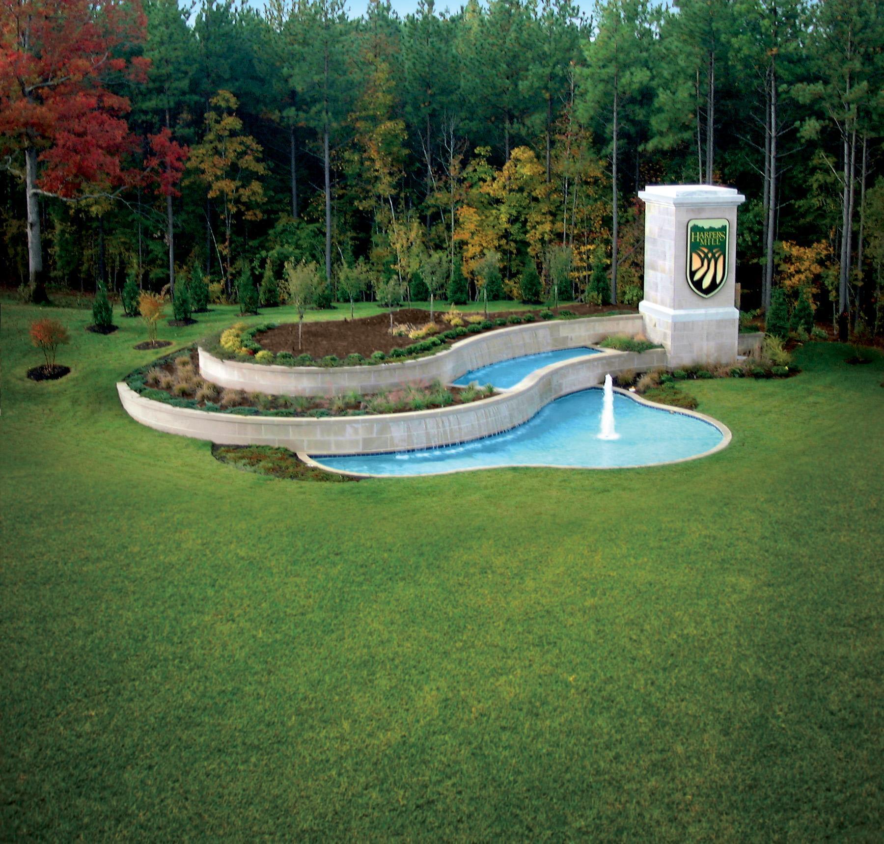 Harpers Mill Entrance Sign